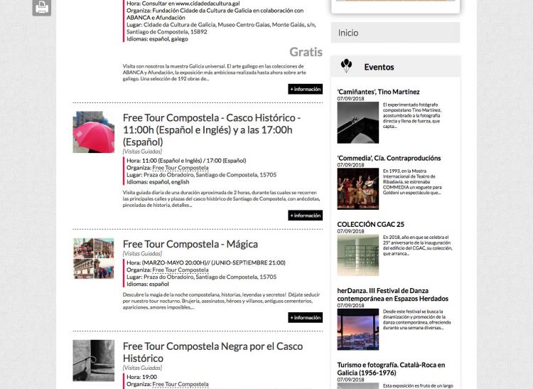 Actividades en Santiago