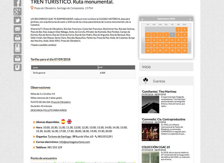 Actividades en Santiago